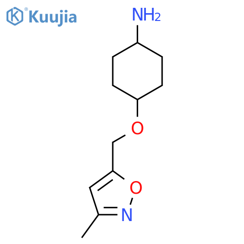 4-[(3-Methyl-1,2-oxazol-5-yl)methoxy]cyclohexan-1-amine structure