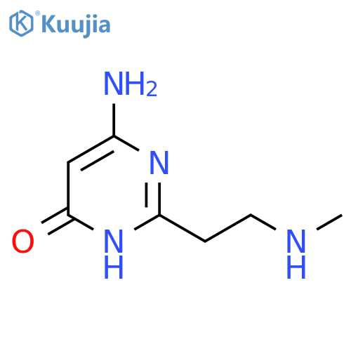 6-amino-2-2-(methylamino)ethyl-3,4-dihydropyrimidin-4-one structure