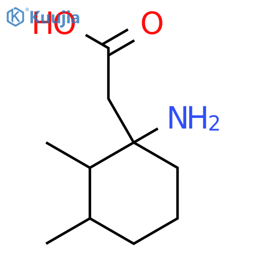 2-(1-Amino-2,3-dimethylcyclohexyl)acetic acid structure