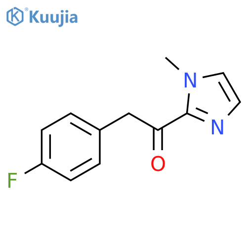 2-(4-fluorophenyl)-1-(1-methyl-1H-imidazol-2-yl)ethan-1-one structure