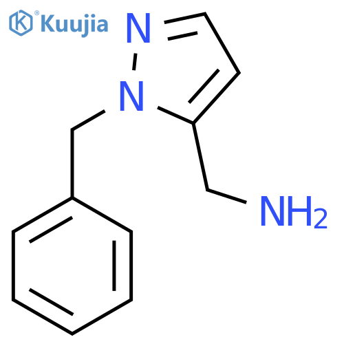 (1-benzyl-1H-pyrazol-5-yl)methanamine structure