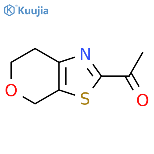 1-{4H,6H,7H-pyrano4,3-d1,3thiazol-2-yl}ethan-1-one structure
