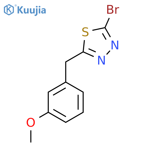2-bromo-5-(3-methoxybenzyl)-1,3,4-thiadiazole structure