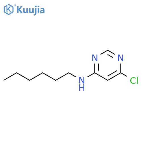 6-chloro-N-hexylpyrimidin-4-amine structure