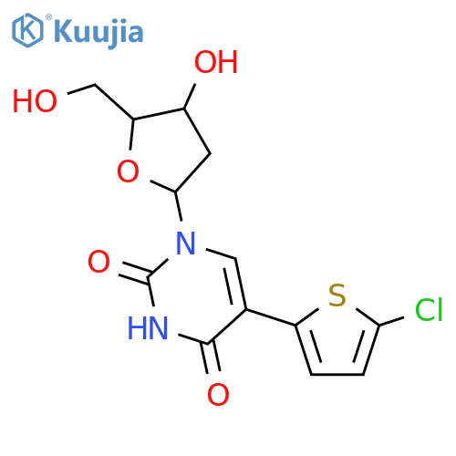 Uridine,5-(5-chloro-2-thienyl)-2'-deoxy- (9CI) structure