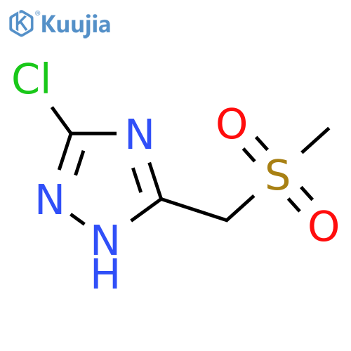 3-chloro-5-(methanesulfonylmethyl)-4H-1,2,4-triazole structure