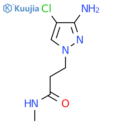 3-(3-Amino-4-chloro-1h-pyrazol-1-yl)-n-methylpropanamide structure