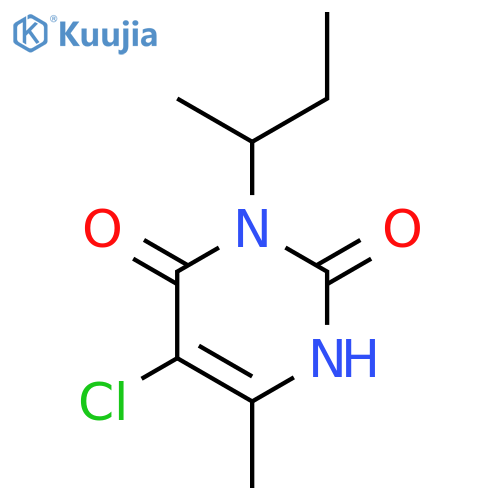 2,4(1H,3H)-Pyrimidinedione, 5-chloro-6-methyl-3-(1-methylpropyl)- structure