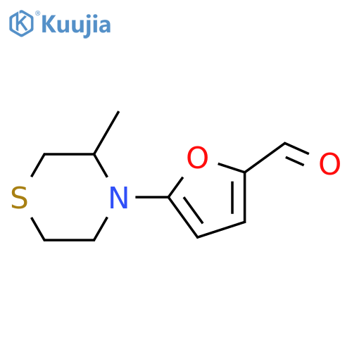 5-(3-Methylthiomorpholin-4-yl)furan-2-carbaldehyde structure