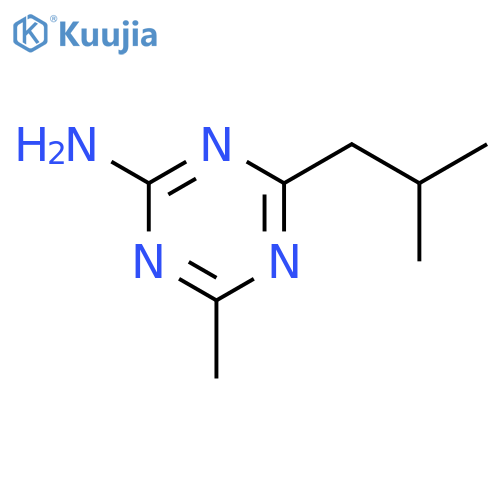 4-Methyl-6-(2-methylpropyl)-1,3,5-triazin-2-amine structure