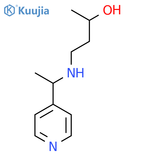 4-{1-(pyridin-4-yl)ethylamino}butan-2-ol structure