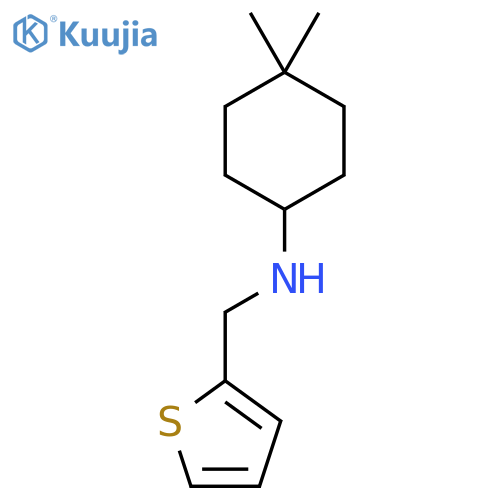4,4-dimethyl-N-(thiophen-2-yl)methylcyclohexan-1-amine structure