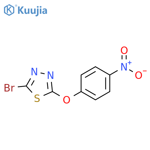2-bromo-5-(4-nitrophenoxy)-1,3,4-thiadiazole structure