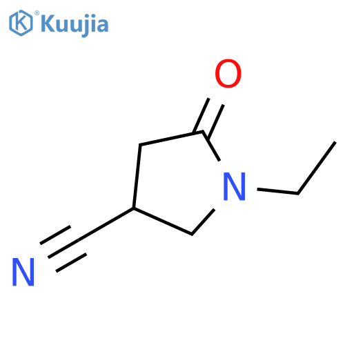 1-ethyl-5-oxopyrrolidine-3-carbonitrile structure