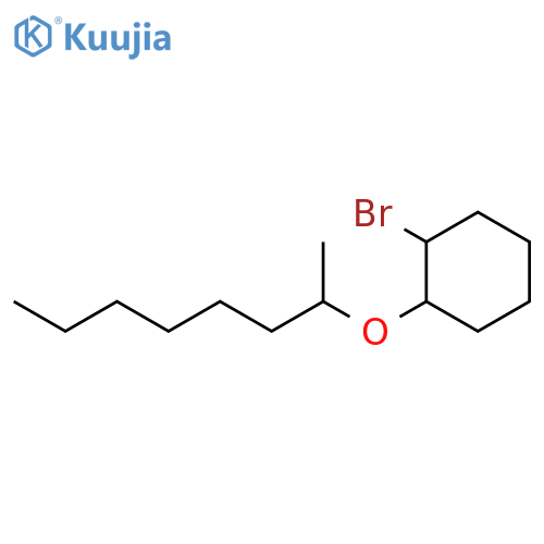1-bromo-2-(octan-2-yloxy)cyclohexane structure