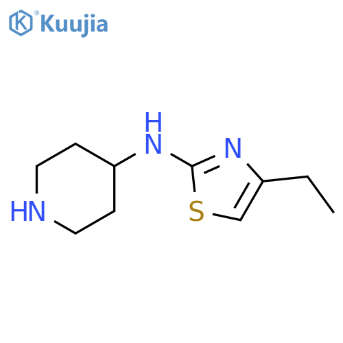 N-(4-ethyl-1,3-thiazol-2-yl)piperidin-4-amine structure