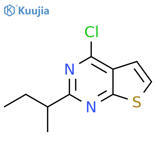 2-(butan-2-yl)-4-chlorothieno2,3-dpyrimidine structure