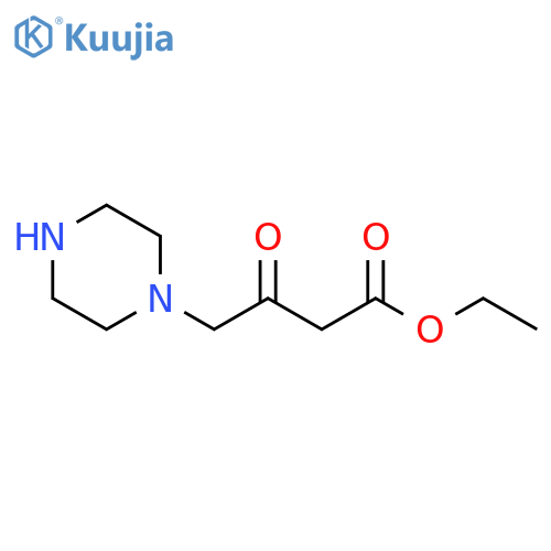 ethyl 3-oxo-4-piperazin-1-yl-butanoate structure