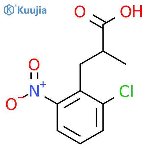 3-(2-chloro-6-nitrophenyl)-2-methylpropanoic acid structure