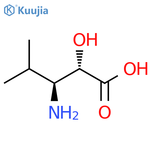 (2S,3S)-3-amino-2-hydroxy-4-methylpentanoic acid structure