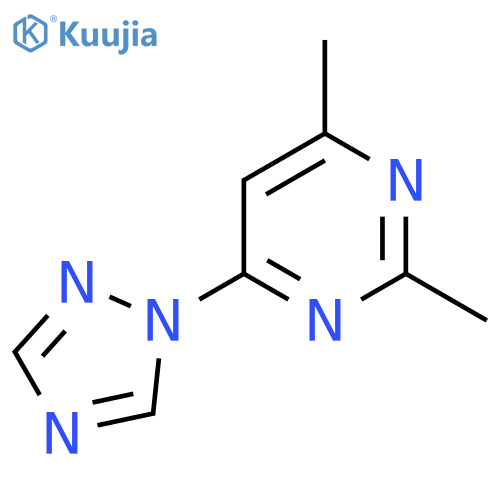 2,4-dimethyl-6-(1H-1,2,4-triazol-1-yl)pyrimidine structure