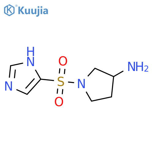 1-(1H-Imidazole-4-sulfonyl)-pyrrolidin-3-ylamine structure