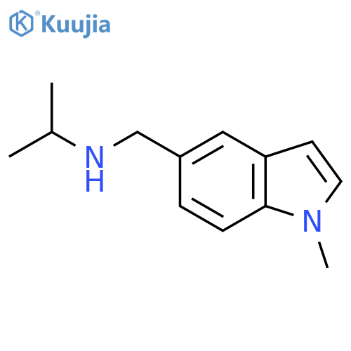 (1-methyl-1H-indol-5-yl)methyl(propan-2-yl)amine structure