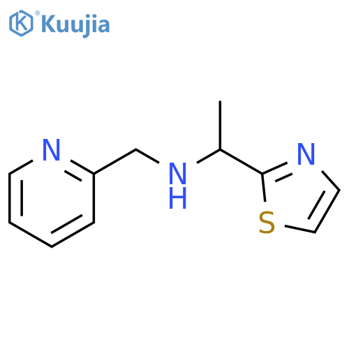 [(pyridin-2-yl)methyl][1-(1,3-thiazol-2-yl)ethyl]amine structure