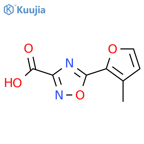 5-(3-Methylfuran-2-yl)-1,2,4-oxadiazole-3-carboxylic acid structure