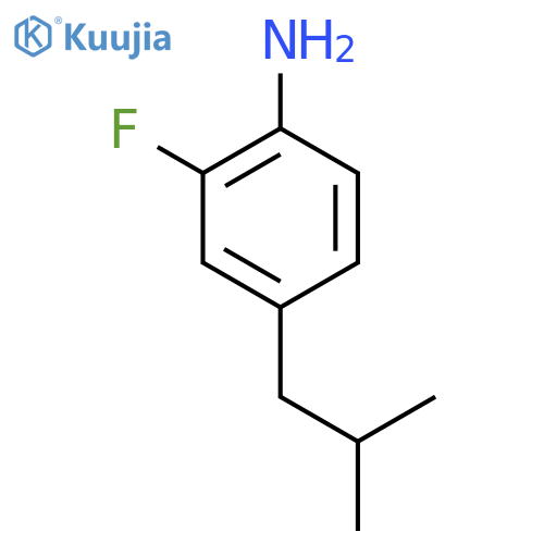 2-Fluoro-4-(2-methylpropyl)aniline structure