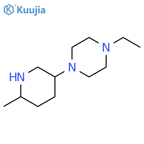 Piperazine, 1-ethyl-4-(6-methyl-3-piperidinyl)- structure