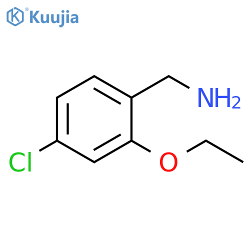 (4-chloro-2-ethoxyphenyl)methanamine structure