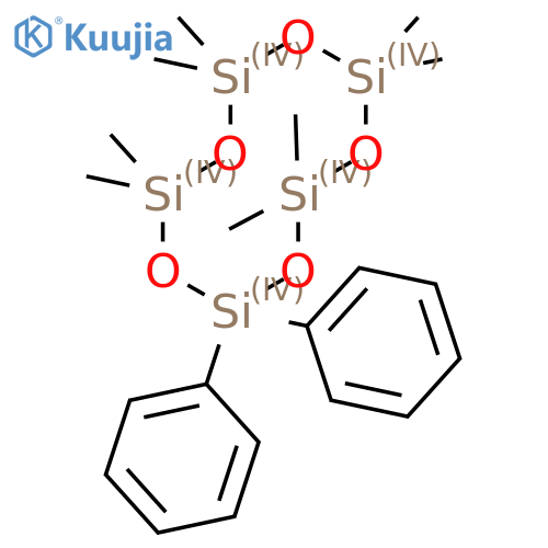 Cyclopentasiloxane, octamethyldiphenyl- structure