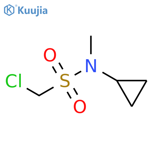 Methanesulfonamide, 1-chloro-N-cyclopropyl-N-methyl- structure