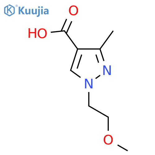 1-(2-Methoxyethyl)-3-methyl-1H-pyrazole-4-carboxylic acid structure