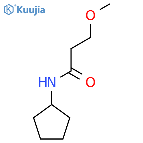 N-cyclopentyl-3-methoxypropanamide structure