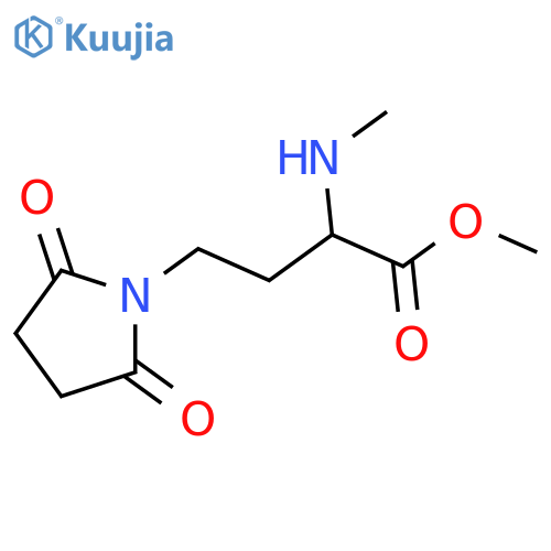 methyl 4-(2,5-dioxopyrrolidin-1-yl)-2-(methylamino)butanoate structure