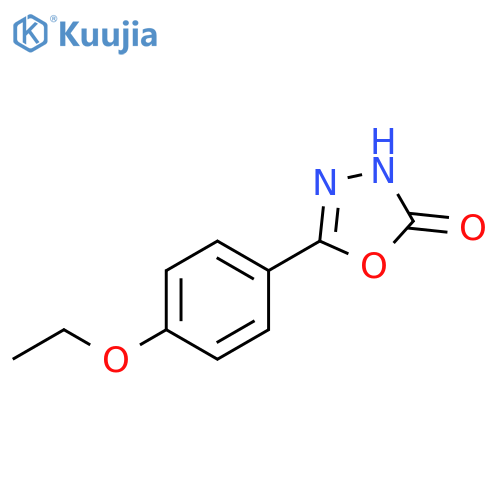 5-(4-ethoxyphenyl)-2,3-dihydro-1,3,4-oxadiazol-2-one structure