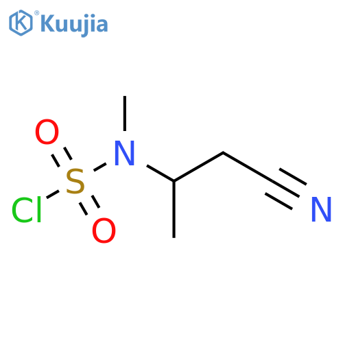 3-(chlorosulfonyl)(methyl)aminobutanenitrile structure