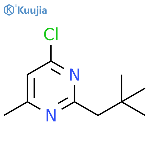 4-Chloro-2-(2,2-dimethylpropyl)-6-methylpyrimidine structure