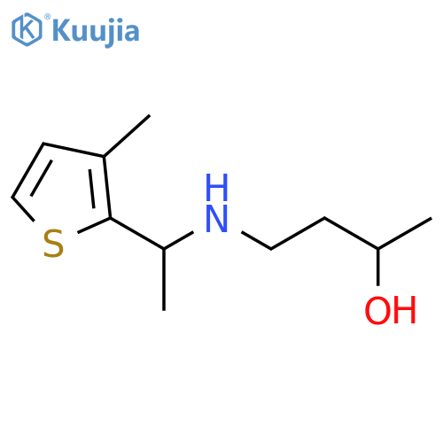 4-{1-(3-methylthiophen-2-yl)ethylamino}butan-2-ol structure