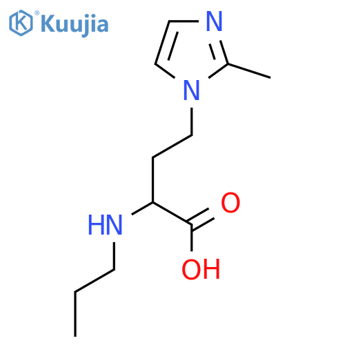 4-(2-methyl-1H-imidazol-1-yl)-2-(propylamino)butanoic acid structure