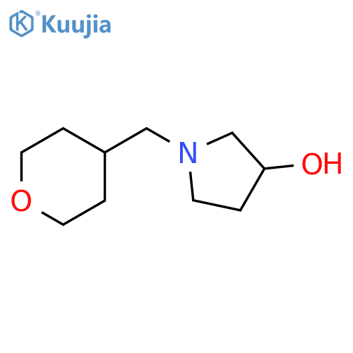 1-[(oxan-4-yl)methyl]pyrrolidin-3-ol structure