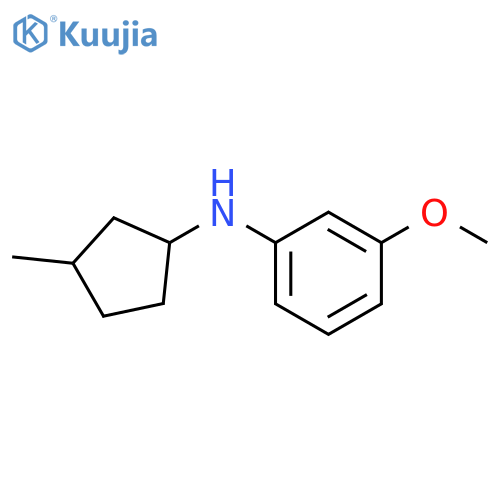 3-methoxy-N-(3-methylcyclopentyl)aniline structure