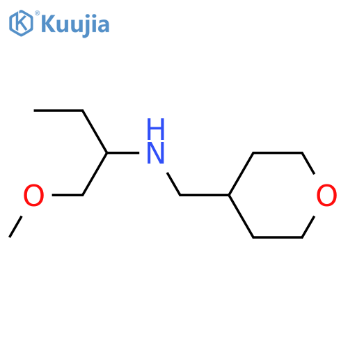 (1-methoxybutan-2-yl)[(oxan-4-yl)methyl]amine structure