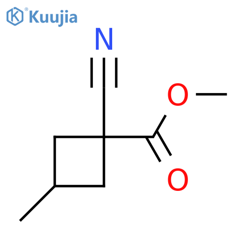 Methyl 1-cyano-3-methylcyclobutane-1-carboxylate structure