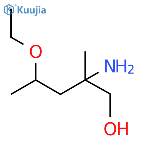 2-amino-4-ethoxy-2-methylpentan-1-ol structure