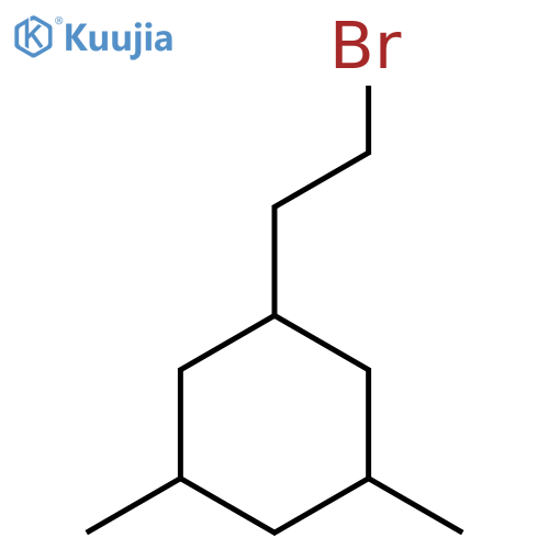 1-(2-Bromoethyl)-3,5-dimethylcyclohexane structure