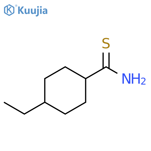 4-ethylcyclohexane-1-carbothioamide structure