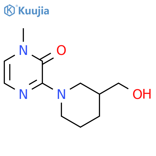3-(3-(hydroxymethyl)piperidin-1-yl)-1-methylpyrazin-2(1H)-one structure